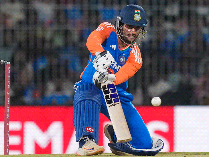 तिलक ने बगैर आउट हुए सबसे ज्यादा T20I रन बनाए:आर्चर की बॉल पर स्वीप शॉट से सिक्स लगाया, बोल्ड होने पर मुस्कुराए ब्रूक; रिकॉर्ड-मोमेंट्स