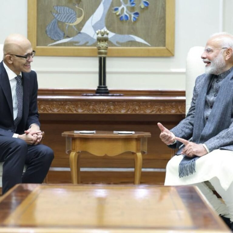 माइक्रोसॉफ्ट भारत में क्लाउड-AI बिजनेस में ₹25,722 करोड़ निवेश करेगी:कंपनी के CEO सत्य नडेला ने किया ऐलान, प्रधानमंत्री नरेंद्र मोदी से भी मिले थे