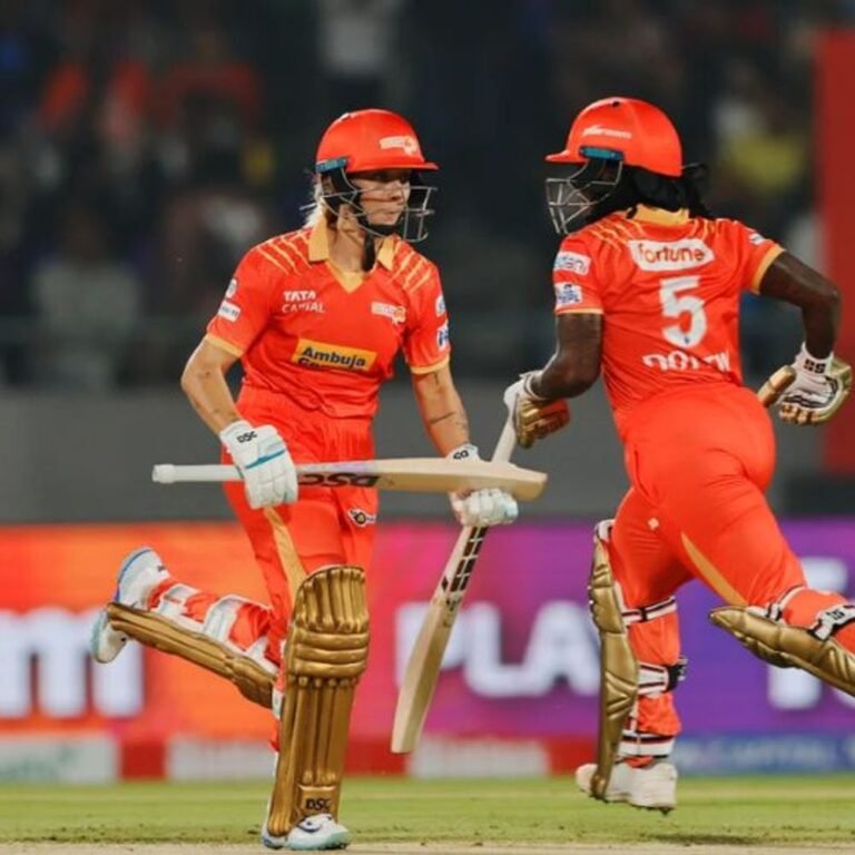 WPL ओपनिंग मैच में बेंगलुरु को 202 रन का टारगेट:गुजरात की कप्तान एश्ले गार्डनर ने 79 रन बनाए, बेथ मूनी की फिफ्टी