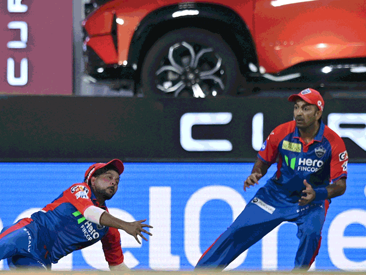 धोनी ने आशुतोष को रनआउट किया:अक्षर ने अपनी पहली बॉल पर सिक्स लगाया; विजय शंकर को 2 जीवनदान मिले