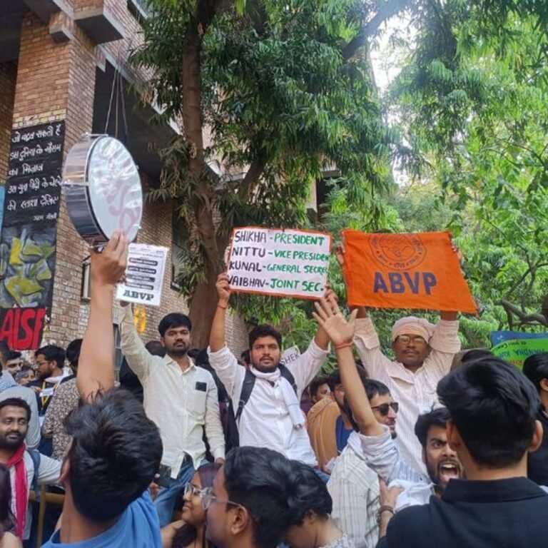 JNU छात्र संघ चुनाव- 3 पदों पर लेफ्ट कैडिडेंट्स जीते:नीतीश कुमार अध्यक्ष, मनीषा उपाध्यक्ष बनीं; ABVP की 9 साल बाद वापसी, संयुक्त सचिव पद जीता