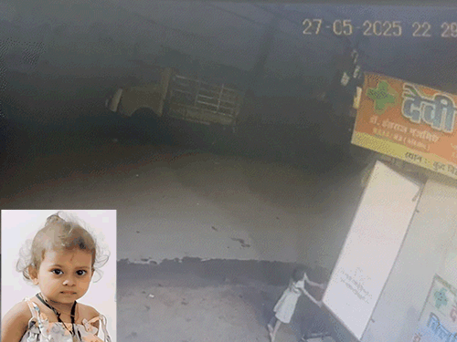 रायपुर में मेडिकल-स्टोर के बोर्ड में करंट, बच्ची की मौत,VIDEO:छूते ही जमीन पर गिरी 6 साल की बच्ची; संचालक के खिलाफ FIR दर्ज