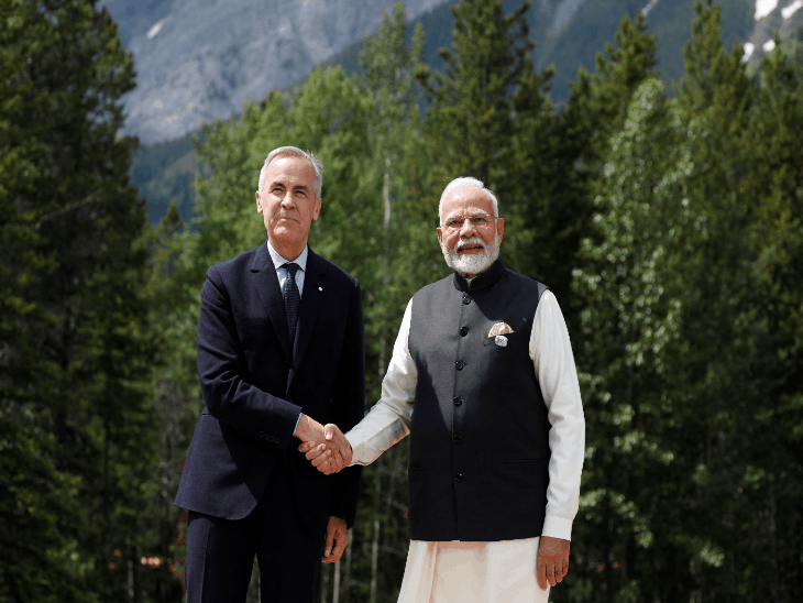 मोदी G7 समिट में पहुंचे, कनाडाई PM ने स्वागत किया:अब तक 7 वर्ल्ड लीडर्स से मुलाकात की; लिखा- दोस्त अल्बानीज से मिलकर खुशी हुई