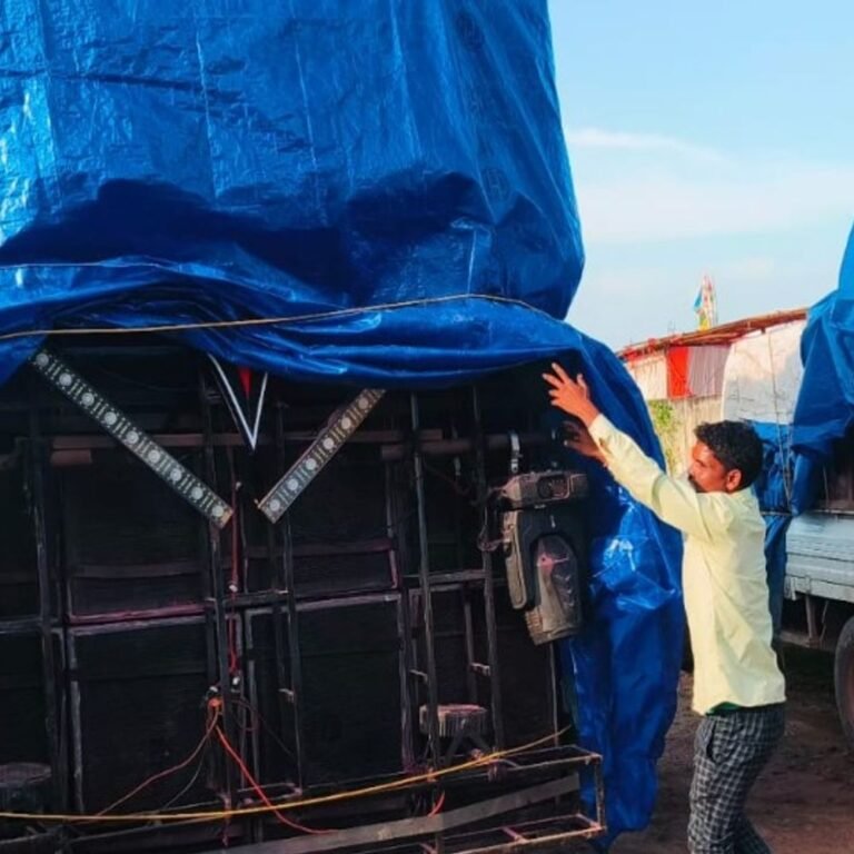 बिलासपुर-तखतपुर में गणेशोत्सव के दौरान कार्रवाई:तेज आवाज में गाने बजाने पर 5 डीजे सेट और वाहन जब्त, गाइड लाइन का उल्लंघन करने पर एक्शन