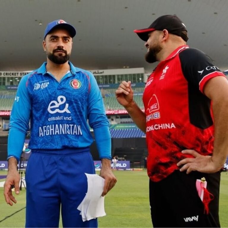 टी-20 एशिया कप में अफगानिस्तान-हॉन्ग कॉन्ग मैच:अटल ने पहली बॉल पर चौका लगाया, AFG ने टॉस जीतकर बैटिंग चुनी