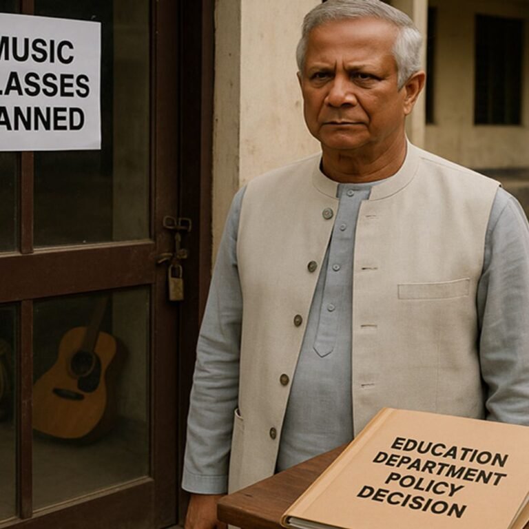 बांग्लादेश में म्यूजिक टीचर्स की भर्ती रद्द:कट्टरपंथियों के आगे झुके यूनुस; संगीत को इस्लाम के खिलाफ बताया था