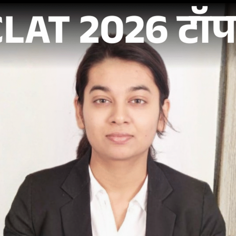 CLAT PG टॉपर चारुप्रज्ञा ने बताई प्रिपरेशन स्‍ट्रैटजी:बिना कोचिंग तैयारी की, पुराने पेपर्स से प्रैक्टिस की; पिता मेडिकल शॉप चलाते हैं