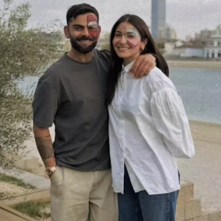 विराट कोहली का न्यू ईयर सेलिब्रेशन:अनुष्का शर्मा के साथ नए साल 2026 में एंट्री, चेहरे पर स्पाइडरमैन-स्टाइल मास्क की फोटो शेयर की