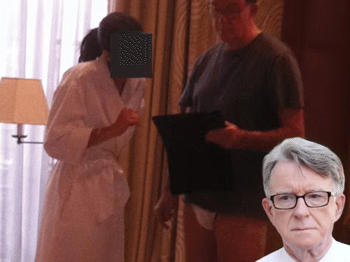 अंडरवियर में महिला के साथ नजर आए पूर्व ब्रिटिश राजदूत:एपस्टीन फाइल्स में सामने आई तस्वीर; PM स्टार्मर की पार्टी से इस्तीफा दिया, कहा- शर्मिंदगी नहीं देना चाहता