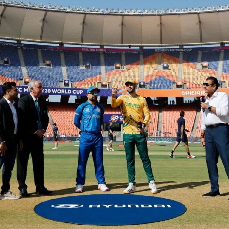 टी-20 वर्ल्डकप SA vs AFG:अफगानिस्तान ने टॉस जीतकर बॉलिंग चुनी, साउथ अफ्रीका ने पिछला सेमीफाइनल हराया