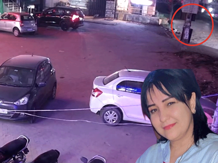 मोहाली में ब्लैक ऑडी ने विदेशी युवती को उड़ाया:जीरकपुर VIP रोड पर 14 फीट हवा में उछलकर रोड पर गिरी; ज्यादा खून बहने से मौत