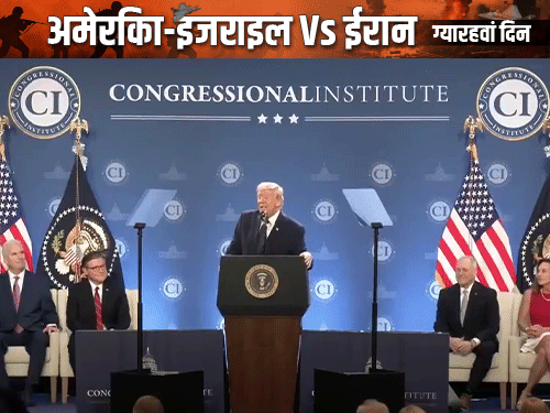 ट्रम्प की धमकी- ईरान पर 20 गुना ताकत से हमला:अब तक 5000 ठिकानों को निशाना बनाया, दुश्मन के खात्मे तक जंग जारी रहेगी