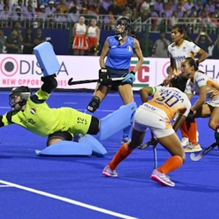 इंडियन विमेंस हॉकी टीम वर्ल्ड कप क्वालिफायर के फाइनल में:इटली को 1-0 से हराया, अब खिताब के लिए इंग्लैंड से भिड़ंत