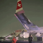 दिल्ली-टेकऑफ के दौरान स्विस फ्लाइट का इंजन फेल, आग लगी:6 घायल, 4 नवजात समेत 232 लोग सवार थे; फ्लाइट ज्यूरिख जा रही थी