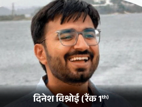 RAS में आधा नंबर से टॉपर बने दिनेश विश्नोई:बड़े के बाद छोटे भाई की भी 9वीं रैंक आई, पहले प्रयास में 23 साल की शालू का सिलेक्शन