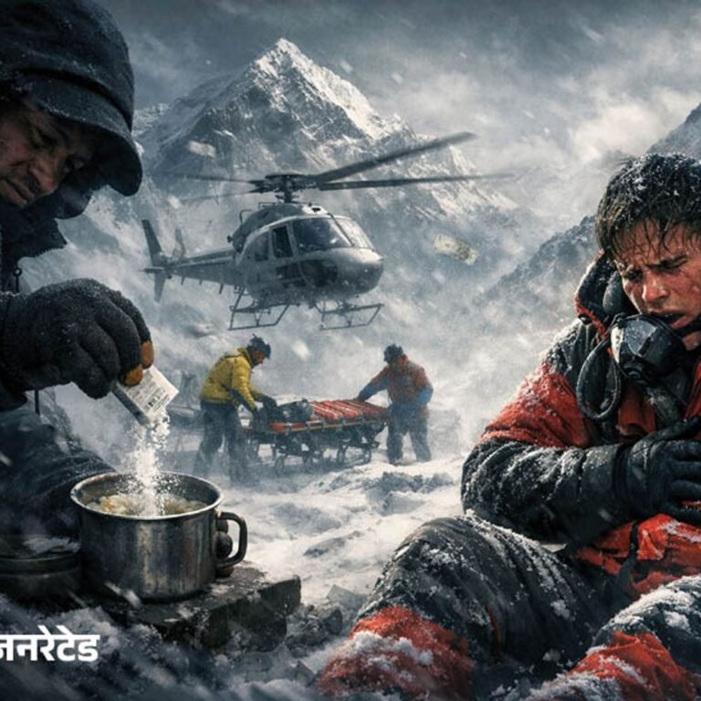 नेपाल में एवरेस्ट घोटाले का भंडाफोड़:खाने में बेकिंग सोडा मिलाकर बीमार करते थे, फिर हेलिकॉप्टर से रेस्क्यू कराकर मोटा पैसा बनाते थे