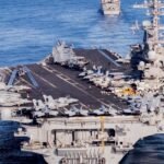 अफ्रीका का चक्कर लगाकर मिडिल ईस्ट जा रहा अमेरिकी वॉरशिप:हूती विद्रोहियों के हमलों से डरकर रास्ता बदला, 6000 नाविक और 3 डेस्ट्रॉयर भी साथ