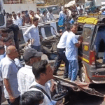 महाराष्ट्र के ठाणे में सड़क हादसा, 11 की मौत:मृतकों में 3 महिलाएं, 2 की हालत गंभीर; वैन से टकराया सीमेंट मिक्सर ट्रक