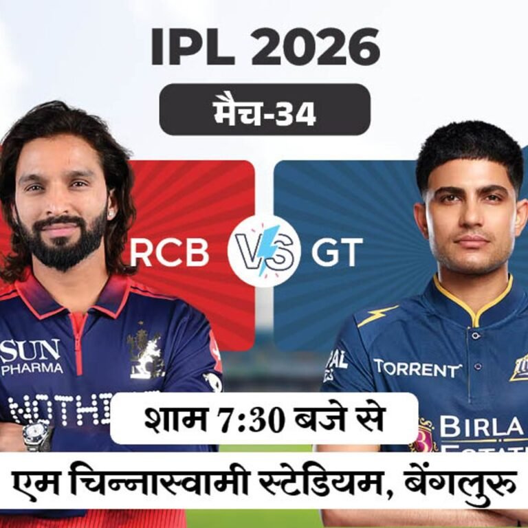 IPL में आज बेंगलुरु के सामने गुजरात:पाटीदार इस सीजन में 22 सिक्स लगा चुके; दोनों का हेड टु हेड बराबरी पर