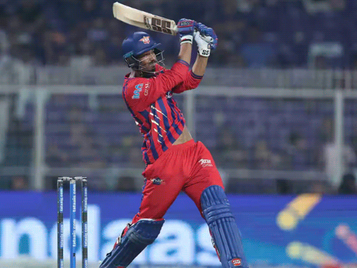 मुकुल ने हेलिकॉप्टर शॉट पर सिक्स लगाया:दिग्वेश के कैच पर विवाद, एलन आउट; पंत-पूरन स्लोअर बाउंसर पर आउट; मोमेंट्स