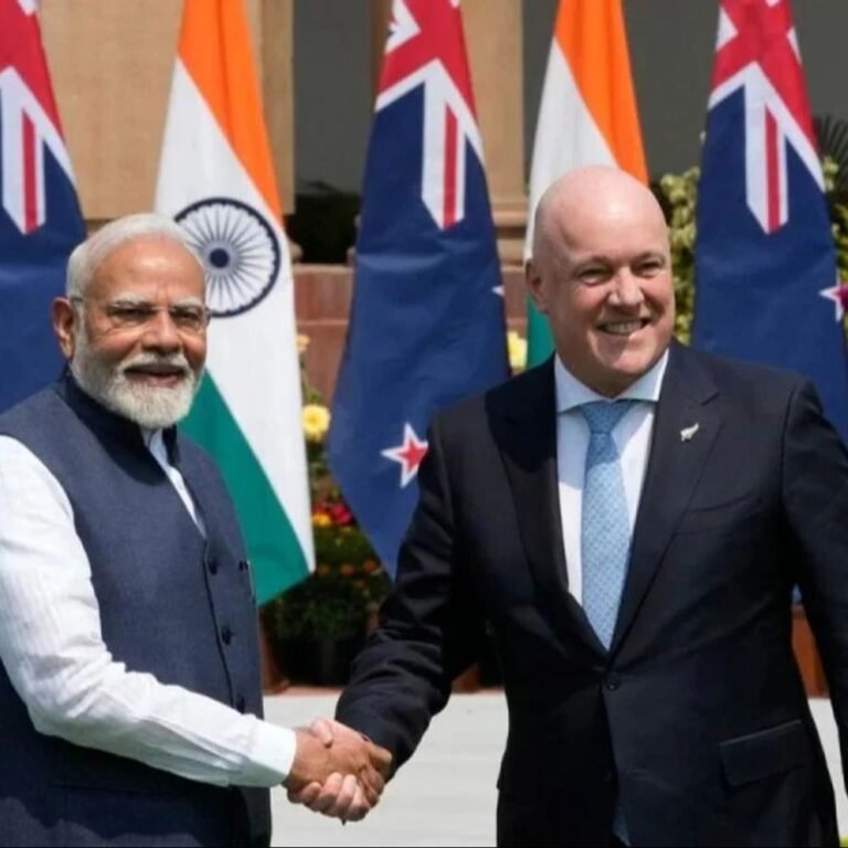 भारत-न्यूजीलैंड के बीच फ्री ट्रेड एग्रीमेंट साइन हुआ:अब सभी एक्सपोर्ट पर ड्यूटी जीरो हुई, 5000 भारतीयों को वर्किंग वीजा मिलेगा