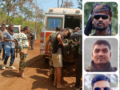 छत्तीसगढ़ में IED ब्लास्ट, 4 जवान शहीद:इनमें DRG के इंस्पेक्टर और कॉन्स्टेबल शामिल; सर्च ऑपरेशन पर निकले थे, डिफ्यूज करते समय हादसा