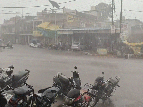 छत्तीसगढ़ के कई इलाकों में बारिश, NH-30 पर भरा पानी:पेंड्रा में आंधी से पेड़ गिरे, मनेंद्रगढ़ में घरों में घुसा नालियों का पानी