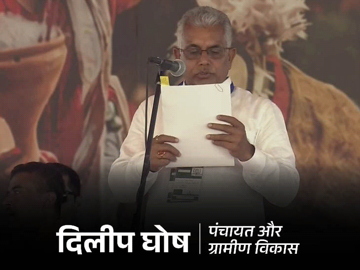 बंगाल में सुवेंदु ने मंत्रियों को विभाग बांटे:दिलीप घोष को पंचायती राज, अग्निमित्रा को महिला-बाल विकास, निषिथ को युवा कल्याण विभाग दिया
