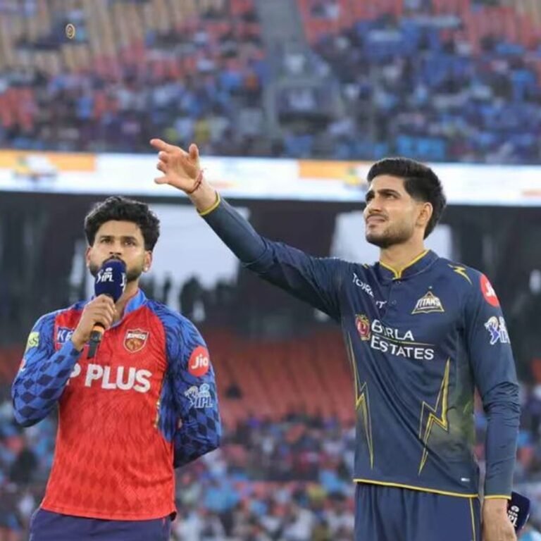 IPL में गुजरात vs पंजाब:टाइटंस ने टॉस जीतकर गेंदबाजी चुनी, निशांत सिंधु डेब्यू कर रहे