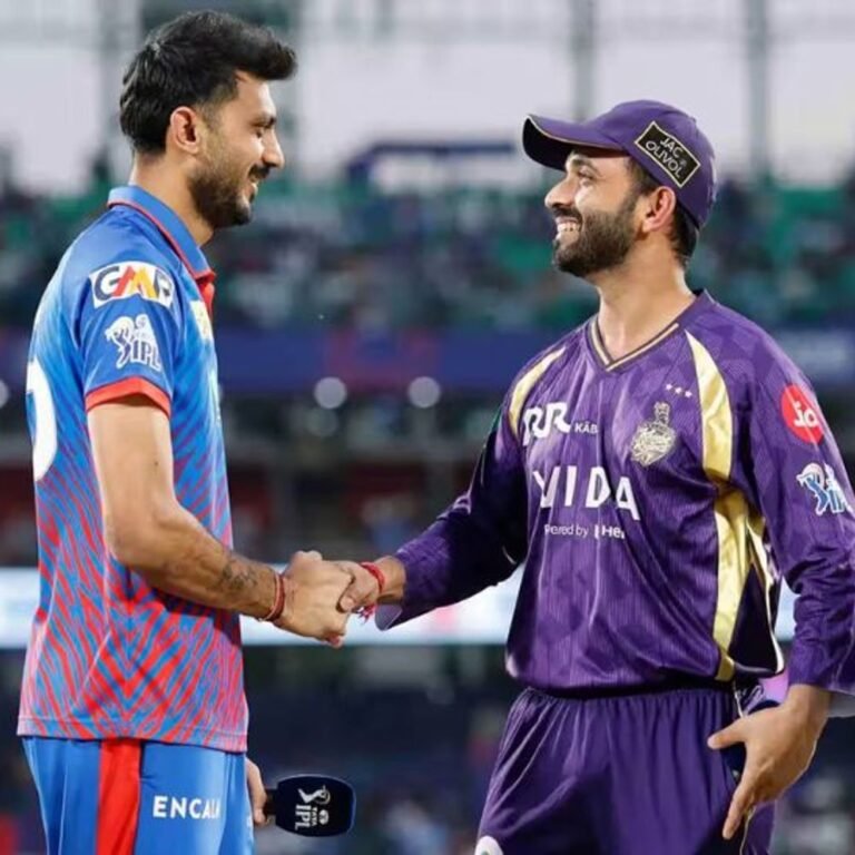 IPL में दिल्ली vs कोलकाता मैच:नाइट राइडर्स ने टॉस जीतकर गेंदबाजी चुनी; कैपिटल्स में 2 बदलाव हुए