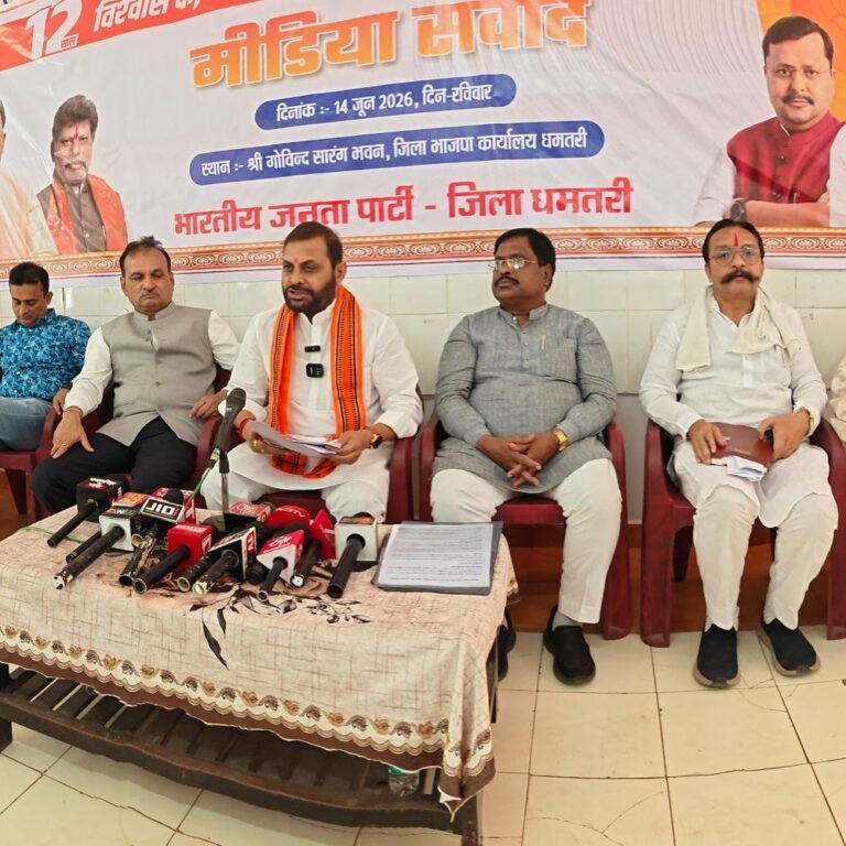मोदी के 12 साल पूरे होने पर मीडिया संवाद:भाजपा प्रदेश महामंत्री बोले- भारत में विकास, सुशासन का नया इतिहास रचा