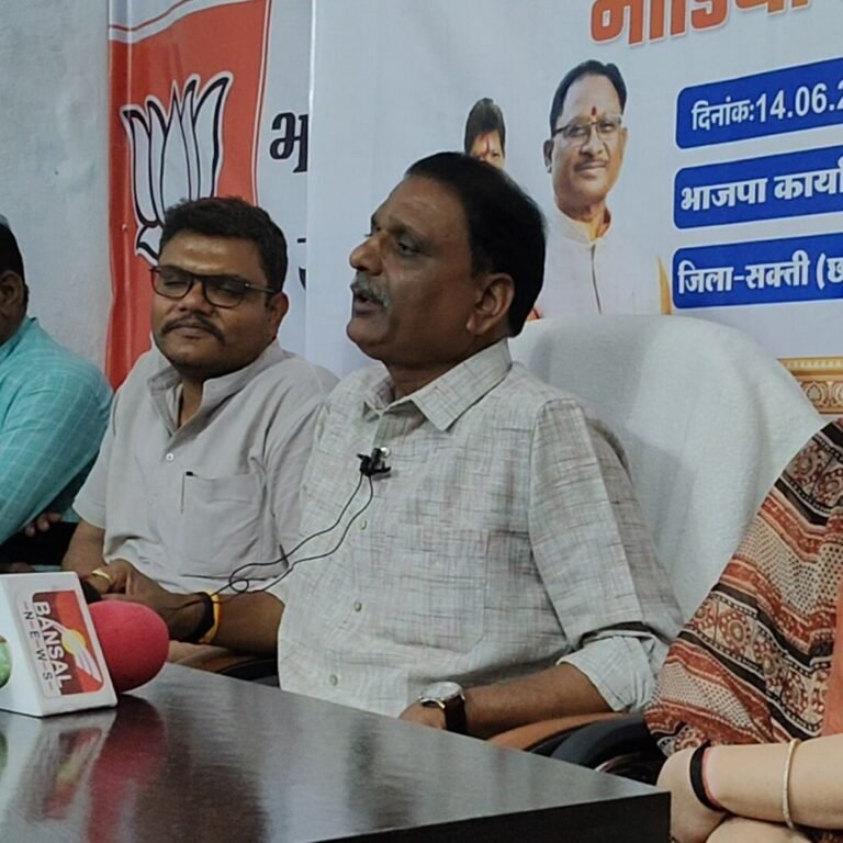 सक्ती में रजनीश सिंह ने मोदी सरकार की उपलब्धियां गिनाईं:बोले- विकास, सुशासन और विश्वास का दौर,किसानों से लेकर गरीबों तक योजनाओं का मिला लाभ
