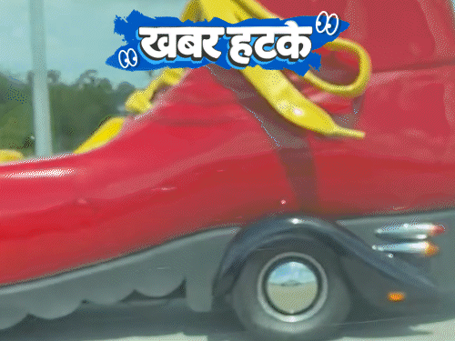 खबर हटके- सड़क पर दिखी जूते जैसी कार:₹1.50 लाख की बाइक पर ₹2.36 लाख जुर्माना; कुत्ते ने खाया लॉटरी टिकट, मालकिन ने मुकदमा ठोका