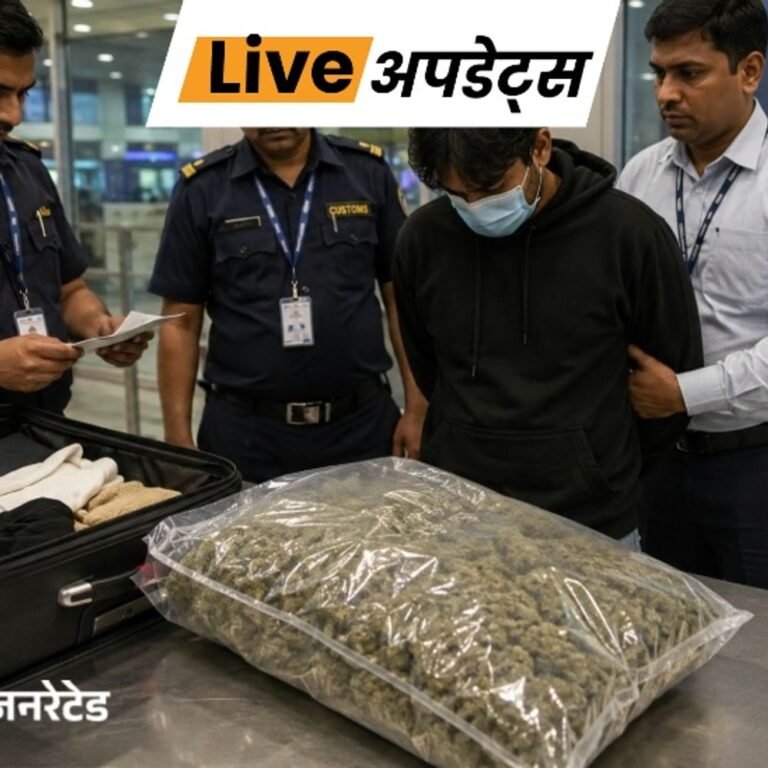भास्कर अपडेट्स:मुंबई एयरपोर्ट पर ₹2.38 करोड़ का गांजा जब्त, अबू धाबी से आया युवक गिरफ्तार