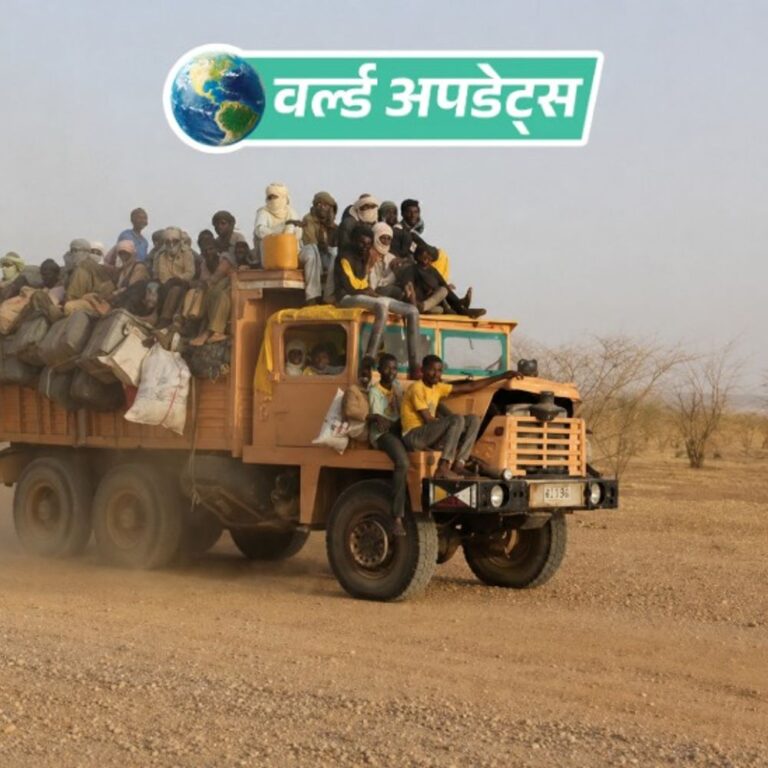 वर्ल्ड अपडेट्स:सहारा रेगिस्तान में ट्रक फंसा, प्यास से 49 लोगों की मौत