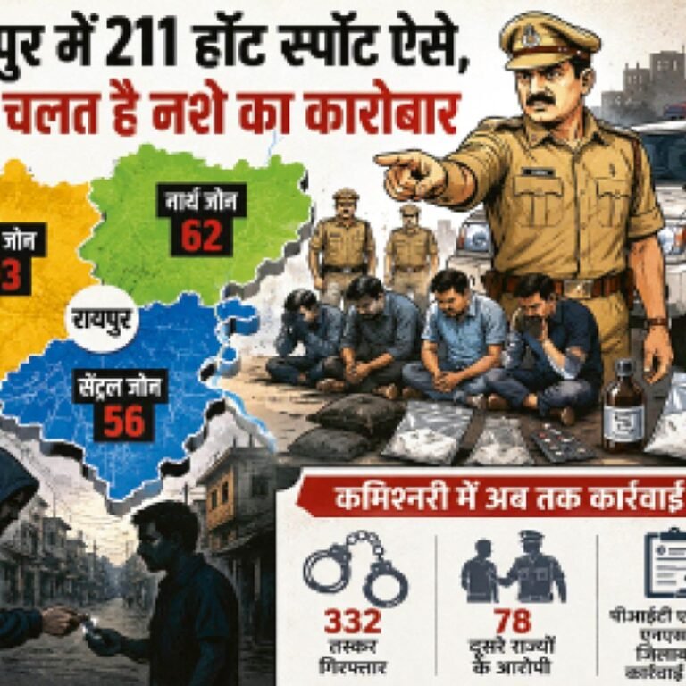 सप्लाई चेन तक पहुंचेगी पुलिस:नशे के 210 हॉटस्पॉट, जहां बिक रही नशीली टेबलेट, गांजा और सिरप, मानसून में शुरू होगा ऑपरेशन क्लीन