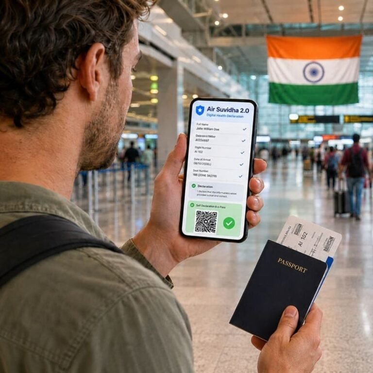 सरकार ने एयर सुविधा 2.0 पोर्टल लॉन्च किया:अब भारत आने वाले हर यात्री को हेल्थ डिक्लेरेशन फॉर्म भरना जरूरी; जानें प्रोसेस