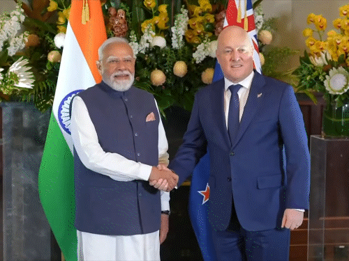 भारत-न्यूजीलैंड के बीच फ्री ट्रेड एग्रीमेंट सहित 18 फैसले:पीएम बोले- ₹1.72 लाख करोड़ निवेश करेगा न्यूजीलैंड; ऑकलैंड में आज 40 हजार लोगों को संबोधित करेंगे