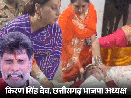 यूपी में छत्तीसगढ़ BJP अध्यक्ष का हादसे में कूल्हा टूटा:80 की स्पीड से कार खड़े ट्रक से टकराई; पत्नी-बेटी सुरक्षित, बागेश्वर धाम से लौट रहे थे