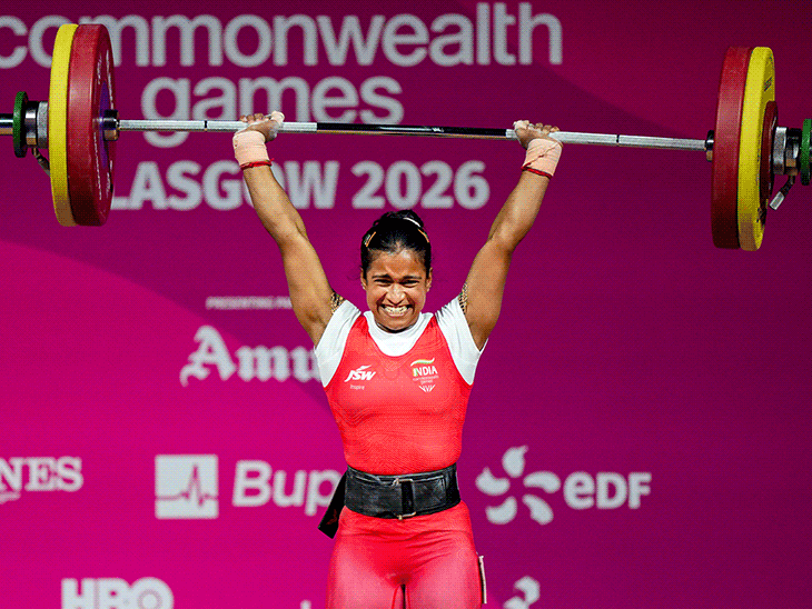 राजनांदगांव की ज्ञानेश्वरी ने 199kg वजन उठाकर सिल्वर जीता:कॉमनवेल्थ गेम्स में भारत को दिलाया 5वां मेडल, स्नैच में 88kg उठाकर बनाया रिकॉर्ड