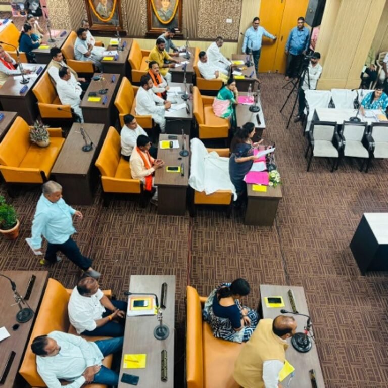 रायपुर-निगम की सामान्य सभा…मानसून की तैयारियों पर सदन में चर्चा:मेयर मीनल चौबे बोलीं- राजनीति नहीं, समाधान चाहिए, विपक्ष से मांगे सुझाव