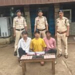 नेहरू नगर फ्लाईओवर के नीचे बिक रही थी नशीली दवा:दुर्ग पुलिस ने 840 अल्प्राजोलम टैबलेट के साथ 3 युवकों को पकड़ा, मोबाइल-कैश जब्त