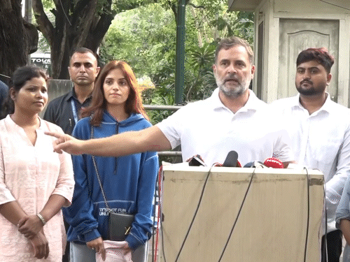 जंतर-मंतर प्रदर्शनकारियों के साथ राहुल की प्रेस कॉन्फ्रेंस:लड़की ने कहा- भारत माता की जय बोलने पर देशद्रोही कहा, शांति से चलने पर भी मारा
