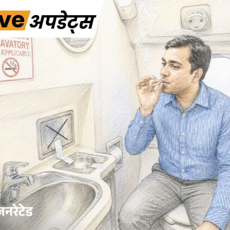 भास्कर अपडेट्स:केरल के पैसेंजर ने प्लेन के टॉयलेट में स्मोकिंग की, मुंबई में गिरफ्तार; सऊदी से आ रही थी फ्लाइट